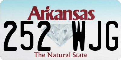 AR license plate 252WJG