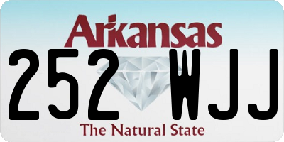 AR license plate 252WJJ