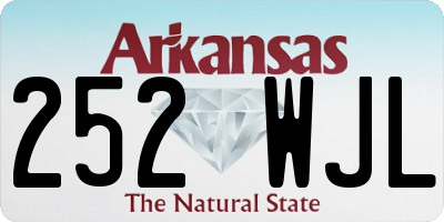 AR license plate 252WJL
