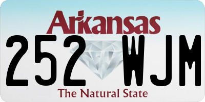 AR license plate 252WJM