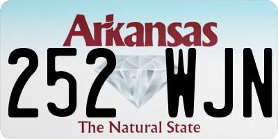 AR license plate 252WJN
