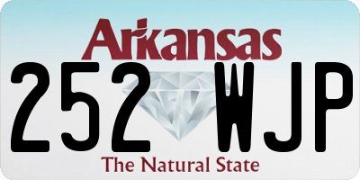 AR license plate 252WJP