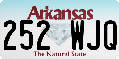 AR license plate 252WJQ