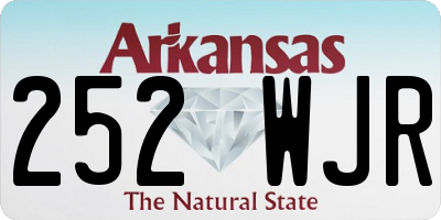 AR license plate 252WJR