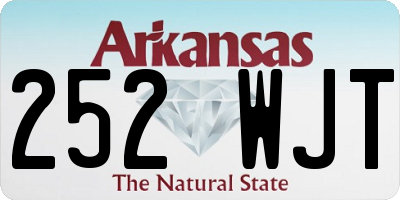 AR license plate 252WJT