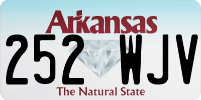 AR license plate 252WJV