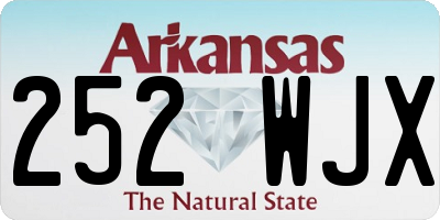 AR license plate 252WJX