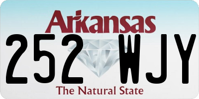 AR license plate 252WJY