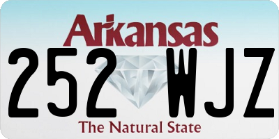 AR license plate 252WJZ