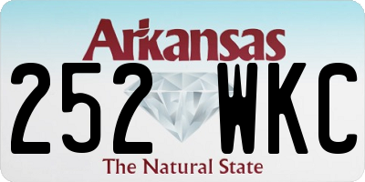 AR license plate 252WKC