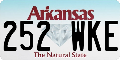 AR license plate 252WKE