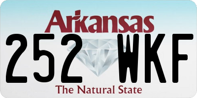 AR license plate 252WKF