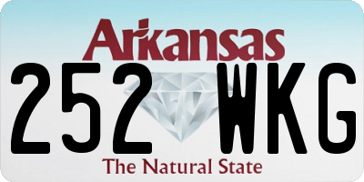 AR license plate 252WKG