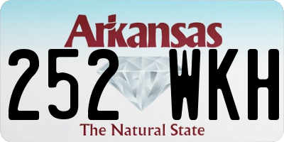 AR license plate 252WKH