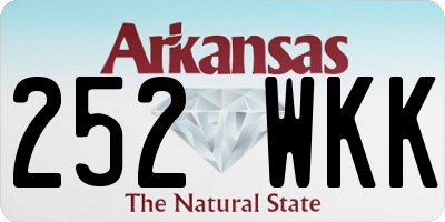 AR license plate 252WKK