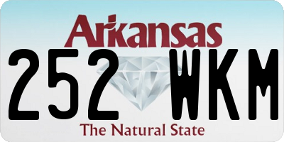 AR license plate 252WKM