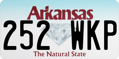 AR license plate 252WKP