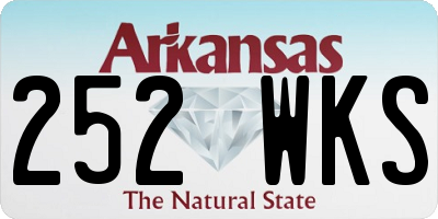 AR license plate 252WKS