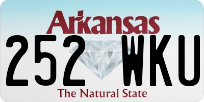 AR license plate 252WKU