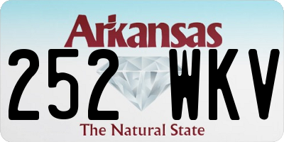 AR license plate 252WKV