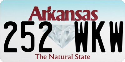 AR license plate 252WKW