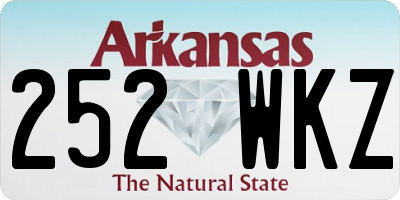 AR license plate 252WKZ