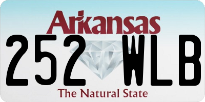 AR license plate 252WLB