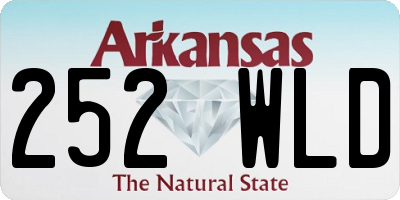 AR license plate 252WLD