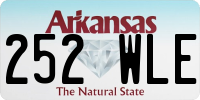 AR license plate 252WLE