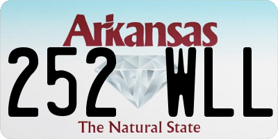 AR license plate 252WLL