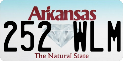 AR license plate 252WLM