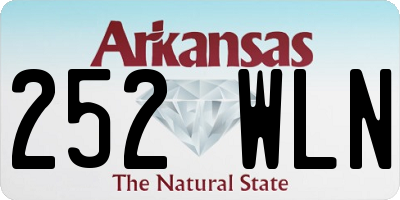 AR license plate 252WLN