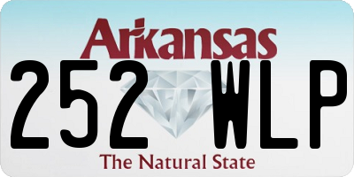 AR license plate 252WLP