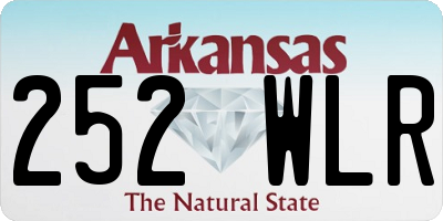 AR license plate 252WLR