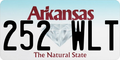 AR license plate 252WLT