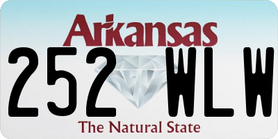 AR license plate 252WLW