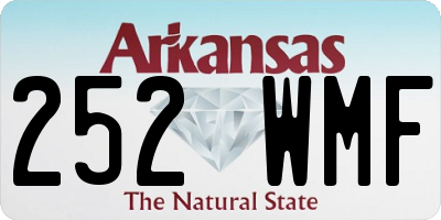 AR license plate 252WMF