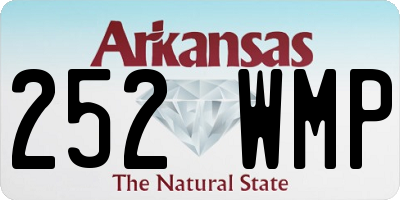 AR license plate 252WMP
