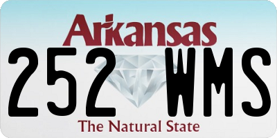 AR license plate 252WMS