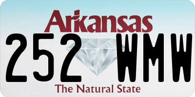 AR license plate 252WMW