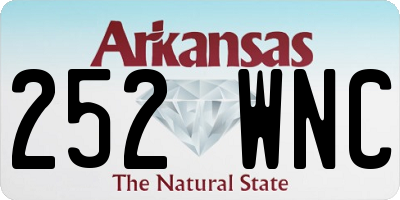 AR license plate 252WNC
