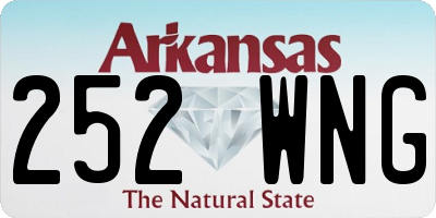 AR license plate 252WNG