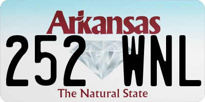 AR license plate 252WNL
