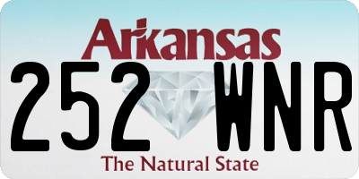 AR license plate 252WNR