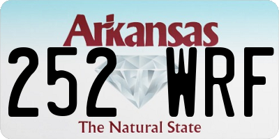 AR license plate 252WRF