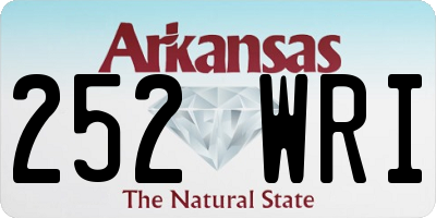 AR license plate 252WRI