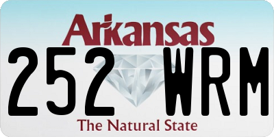 AR license plate 252WRM