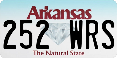 AR license plate 252WRS