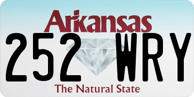 AR license plate 252WRY