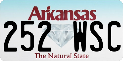 AR license plate 252WSC